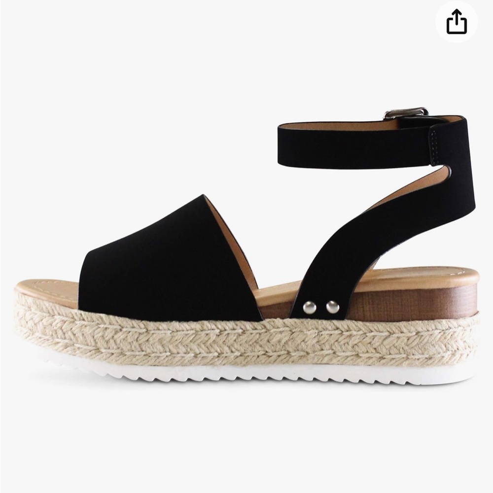 Marco Republic Toronto espadrilles black shoe size 11 new